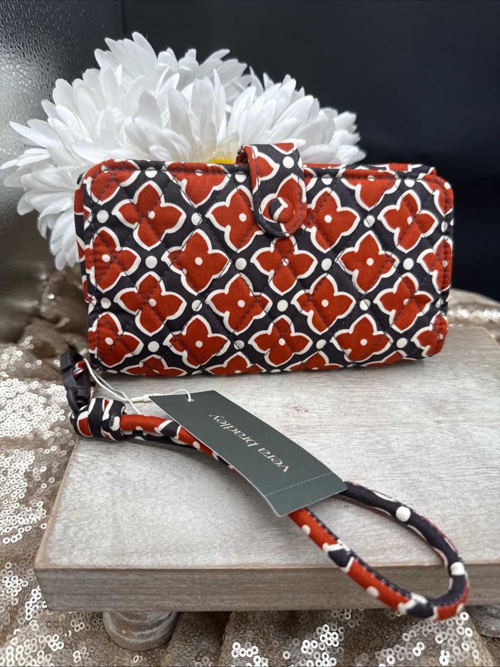 Vera Bradley Phone Wristlet Moorish Floral Pattern New W/Tags